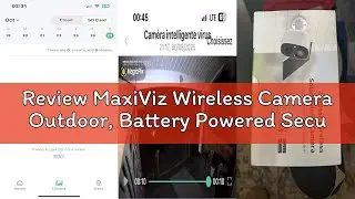Review MaxiViz Wireless Camera Outdoor, Battery Powered Security Camera with 2K Color Night Vision,