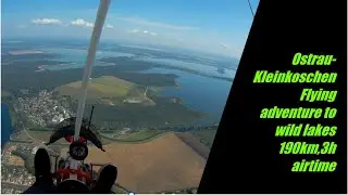 120kg Monotrike, Ultralight Trike, Ostrau-Kleinkoschen-Ostrau Flying adventures to wild lakes