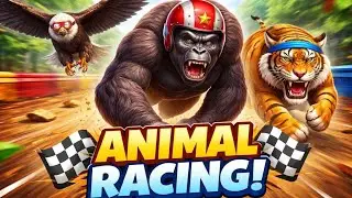 Animal Racing 🐅🦍🦏🦅 game play || #games #youtube #viralvideos 