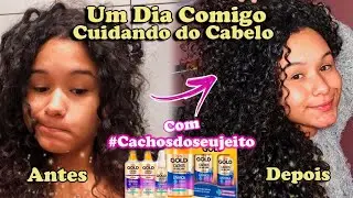 UM DIA COMIGO CUIDANDO DOS CACHOS *Rotina Capilar*