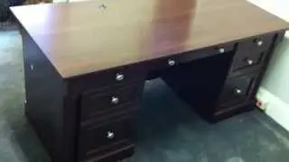 Sauder executive office desk assembly service video in Baltimore by Furniture Assembly Experts LLC