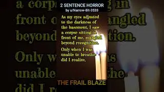 The Corpse In The Basement #2sentencehorrorstories #shorts