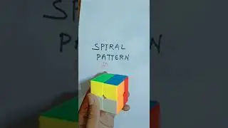 Spiral 🐚 Pattern Tutorial on (2×2) Cube⬆️ Amazing Idea 😱