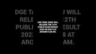 TN Class 12 results 2023 #shorts