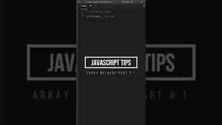 JavaScript Array Methods  #shorts #javascript