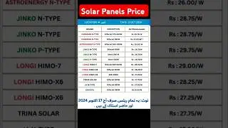 Solar Panels Price Today in Pakistan #solarprice #solarpanelprice #solarpriceinpakistan #solarsystem