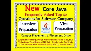 Core Java Interview Questions for Fresher's & Experience (Software Company)
