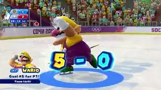 Mario& Sonic at the Sochi 2014 Olympic Winter Games - Ice Hockey #126 (Team Luigi Spinoffs V2)
