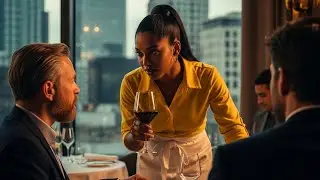 POISONED!  WAITRESS SWAPS BILLIONAIRE'S GLASS&mdash;HE WATCHES LIFE SAVING SECRET!