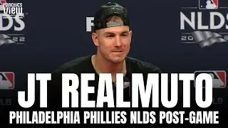 JT Realmuto Reacts to Philadelphia Phillies Advancing to NLCS & His Inside The Park Homer vs. Braves