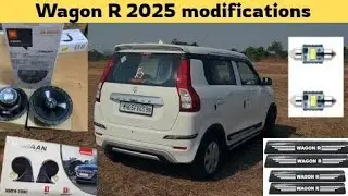 WagonR Modification Under Budget | Speaker Upgrade, Horn, LED Light & Skid Plate