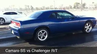 Challenger R/T vs Camaro SS & Nissan GTR