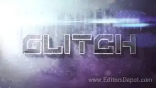 Glitch 3D Logo Reveal and Outro
