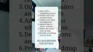 How to write thesis introduction chapter - 6 key things you need to include in the structure