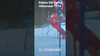 Slalom Stil Hansi Hinterseer AUT 1974 Garmisch Slalom Style