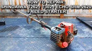 How To Repair A Shindaiwa T262 or T302 or Echo SRM2620 Starter That Won't Engage The Engine