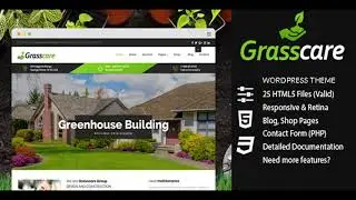 GrassCare - Gardening & Lawn Responsive WordPress Theme | Themeforest Website Templates and Themes