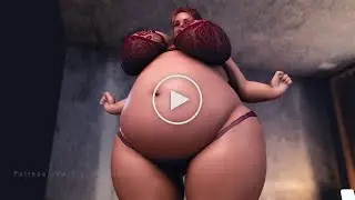 Rebecca Getting Filled and Fattened | Weight Gain + Belly Expansion | Animation Preview
