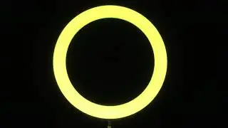 Shifting Luminous Ring Display Wei&szlig;er Lichtring 20 Minuten 60fps,