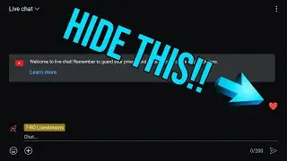 Guide On How To Hide The Reaction Button In The YouTube Chat Box! Step By Step
