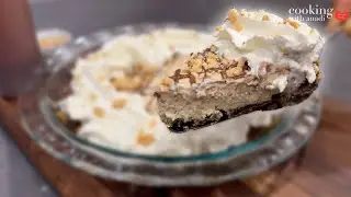 The Best No-Bake Peanut Butter Pie with Oreo-Graham Cracker Crust