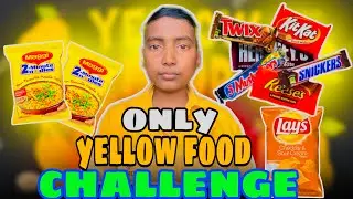 Only Yellow Food Challenge | Food Challenge | AMAN Raj Vlogs 