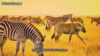 Mother Zebra&rsquo;s Brave Fight at Sunrise | Baby Saved from Hyena Attack | Cinematic Wildlife Story