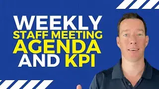 Weekly staff meeting agenda and KPIs