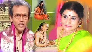 Dr.Nagavalli Nagaraj & Shatavadhani Dr.R.Ganesh-Vedavyasa blesses upadesha to Dharmaja & returns-KVB