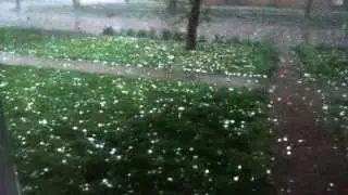 Tennis Ball sized hail in Fort Scott, KS 04/07/2013