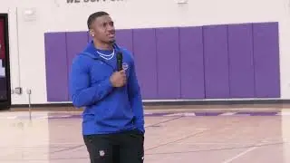 24-25 Quick Look: Brandon Codrington, Class of 2019 Visits NBHS