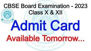 📢 CBSE Admit Card 2023 | How to Download CBSE Board Exam Hall Ticket? 🎫