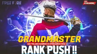 🔴 Free Fire Telugu Live | Grandmaster Push