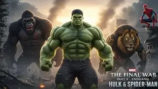 Hulk & Spider-Man Final War 😱 King Kong & Dark Sher Defeated 🔥 Part 3
