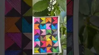 Pattern play ​ 💐✍️🎨#ColorBurst #DoodleArt #ArtTherapy#ShapeShifting #TangledArt #Creative#DailyArt