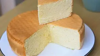 Simple Vanilla Sponge Cake Recipe for Beginners | Vanilla Sponge Cake | Chiffon Cake