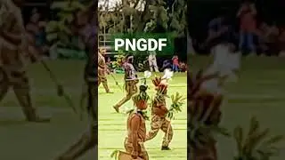 PNGDF traditional worrior attire. 50th celebration parade HQ.
