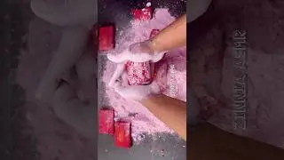 Pasted Gym Chalk Cylinders Palm Crush #zinniaasmr #satisfying