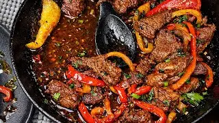 ASMR Beef Stir Fry Cooking | No Talking & Relaxing Sounds (4K)