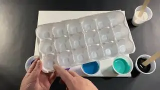 Acrylic Pouring | PICK MY POUR S3E9 | Egg Carton Drop Pour Style- Unique Fluid Art