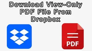Как скачать PDF-файл только для просмотра из Dropbox