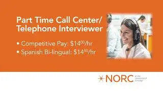 NORC: Now Hiring Part-Time Call Center Reps - Work from Home Opportunity!