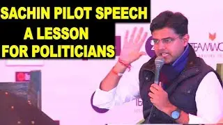 Sachin Pilot Speech at JLF is a lesson for all politicians