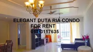 Elegant Duta Ria Condo For Rent Call 0173117635  + Jalan Dutamas Condo For Rent + Steps from LKFL
