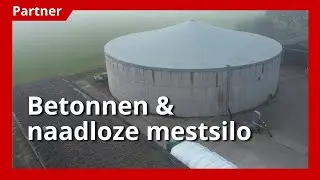 Mestopslag in naadloze betonnen mestsilo