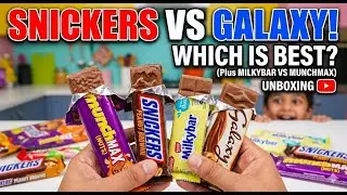 SNICKERS VS GALAXY! 🍫 Which is Best? (Plus MILKYBAR VS MUNCHMAX)VIRAL #viralvideo #trending