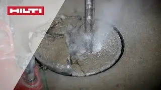 HOW TO release a stuck Core Bit : Chiselling - Hilti X-CM Diamond Core Bit [Generation 1]