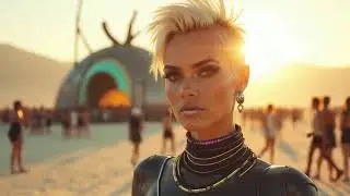 Spirit of Burning Man - Desert House | AI cinematic video (Official Music Clip)
