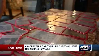 Manchester homeowner finds Ted Williams rookie card in walls