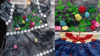 এতো সুন্দর করে জামা গুলোয় হাতের কাজ করলাম  Baby dress|Bangladeshi vlog|family vlog 